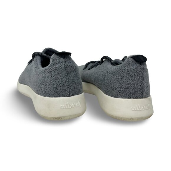 Pre-Owned ~ Allbirds Wool Runners | Mens 10US | Merino Wool | Gray & White - Picture 5 of 8